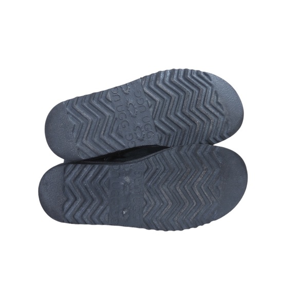 Black Suede/Shearling Mid Calf Ugg Boots in Great  Condition Size 6 - Picture 8 of 9